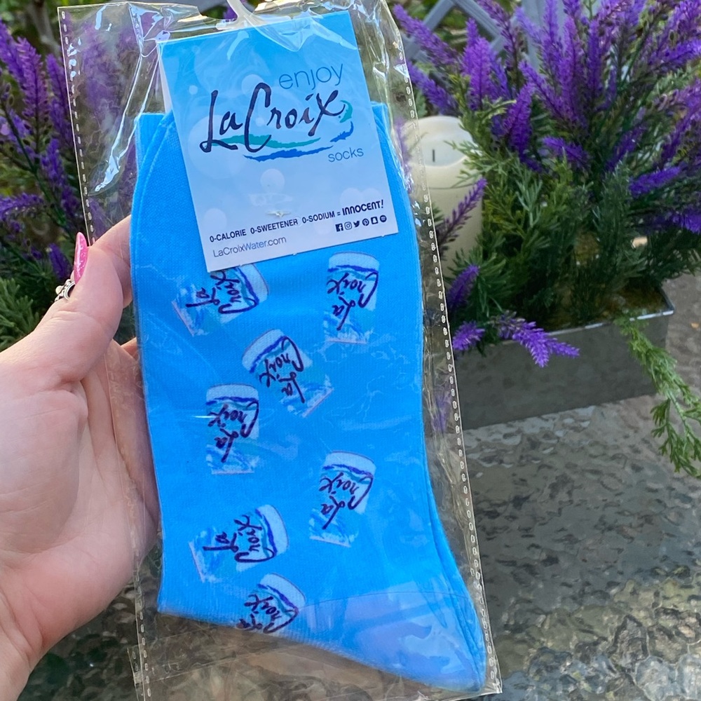 La Croix Blue Long Socks NWT